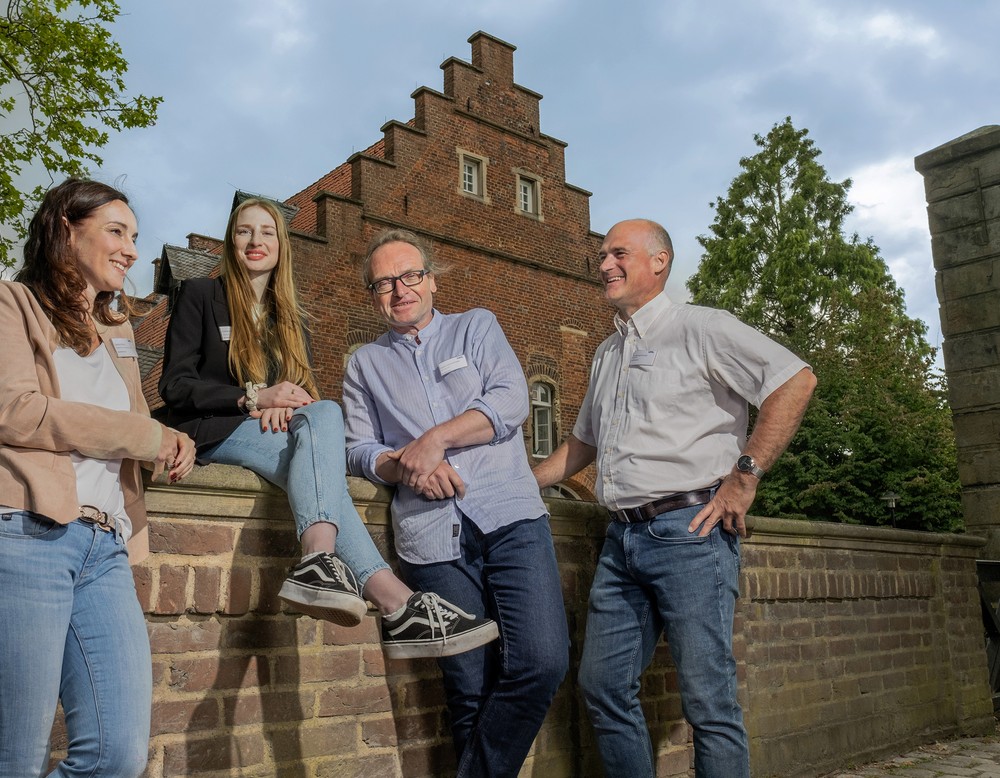 Das Orga-Team der Pflegedirektion mit Sandra Böhm, Guiliana Butz, Harald Sammetinger und Dr. Michael Kramer (v.l.n.r.)