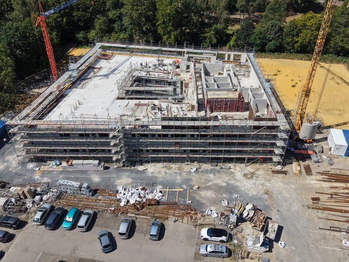 Baustelle Neubau Stand Juli 2026 (vergrößerte Bildansicht wird geöffnet)
