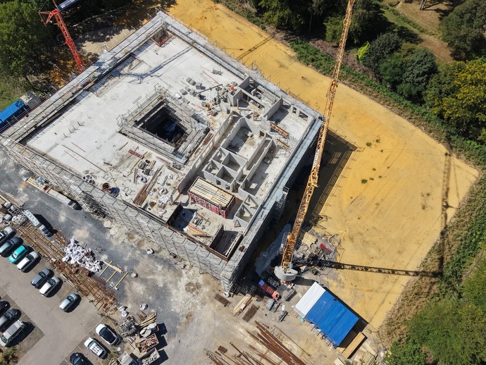 Baustelle Neubau Stand Juli 2026 (vergrößerte Bildansicht wird geöffnet)