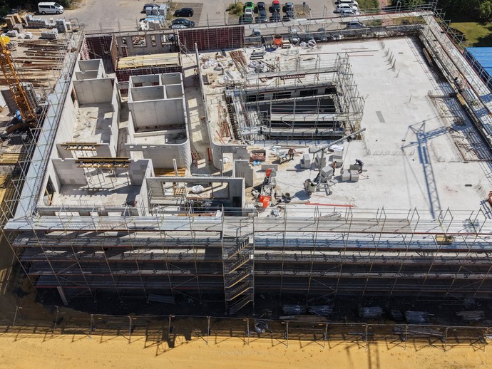 Baustelle Neubau Stand Juli 2026 (vergrößerte Bildansicht wird geöffnet)