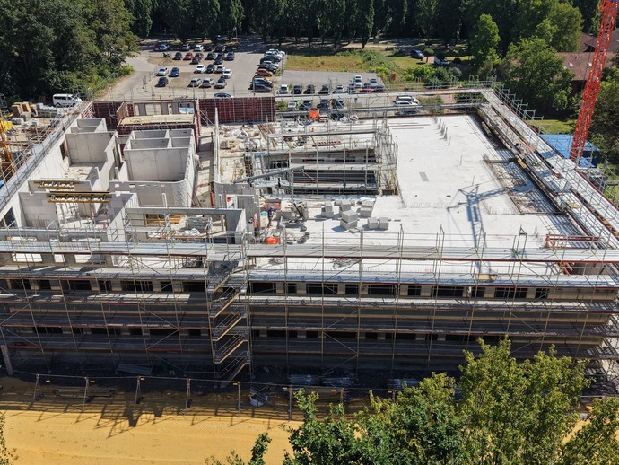 Baustelle Neubau Stand Juli 2026 (vergrößerte Bildansicht wird geöffnet)