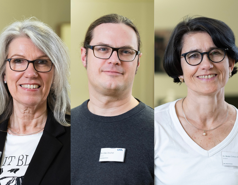 (von links): Dr. Stephanie van der Kemp, Dr. Eike Zeschel und Dr. Beate Cichon-Feldmann.